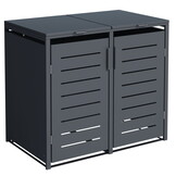 Container ombouw - 2 containers - 132x80x116cm - antraciet