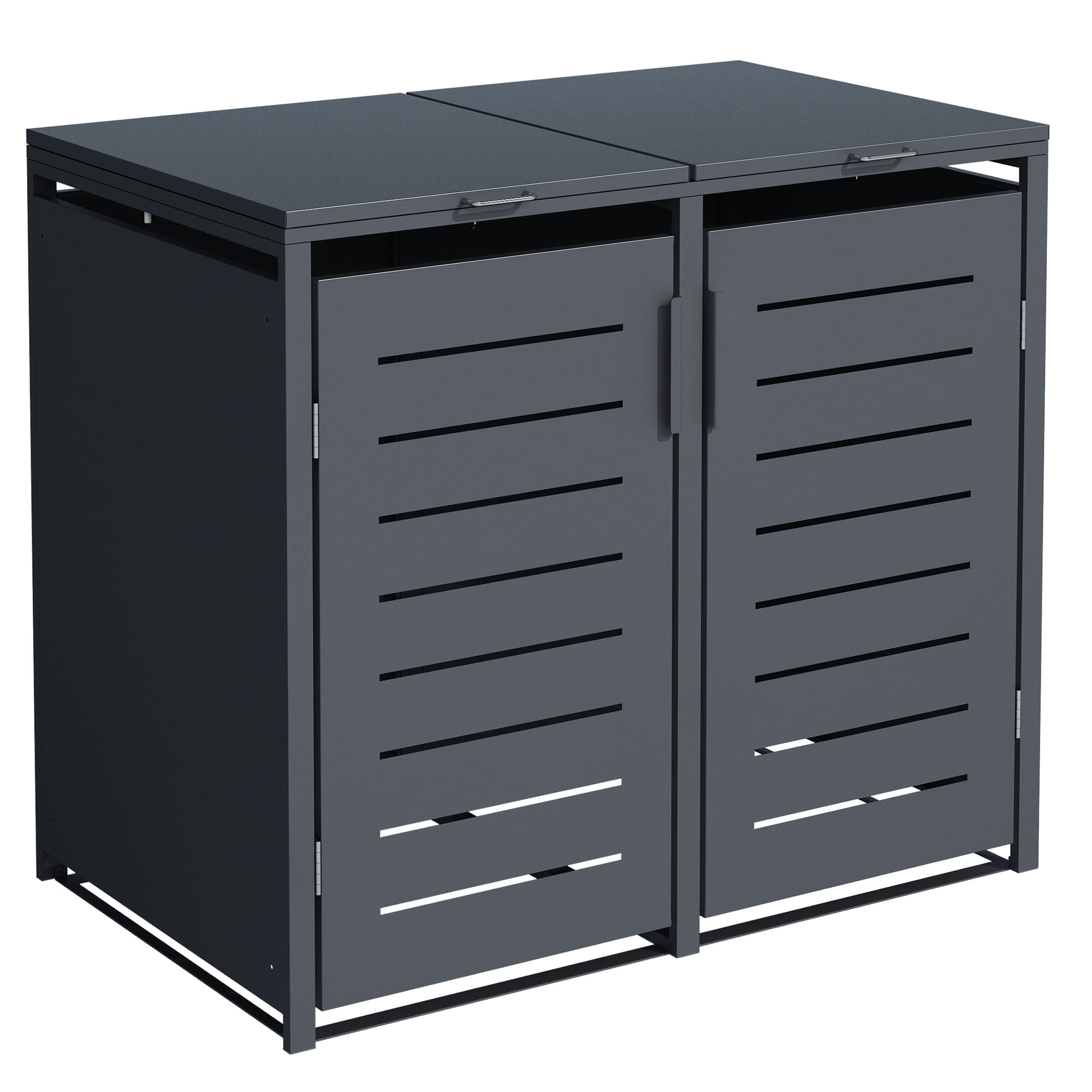 Container ombouw - 2 containers - 132x80x116cm - antraciet