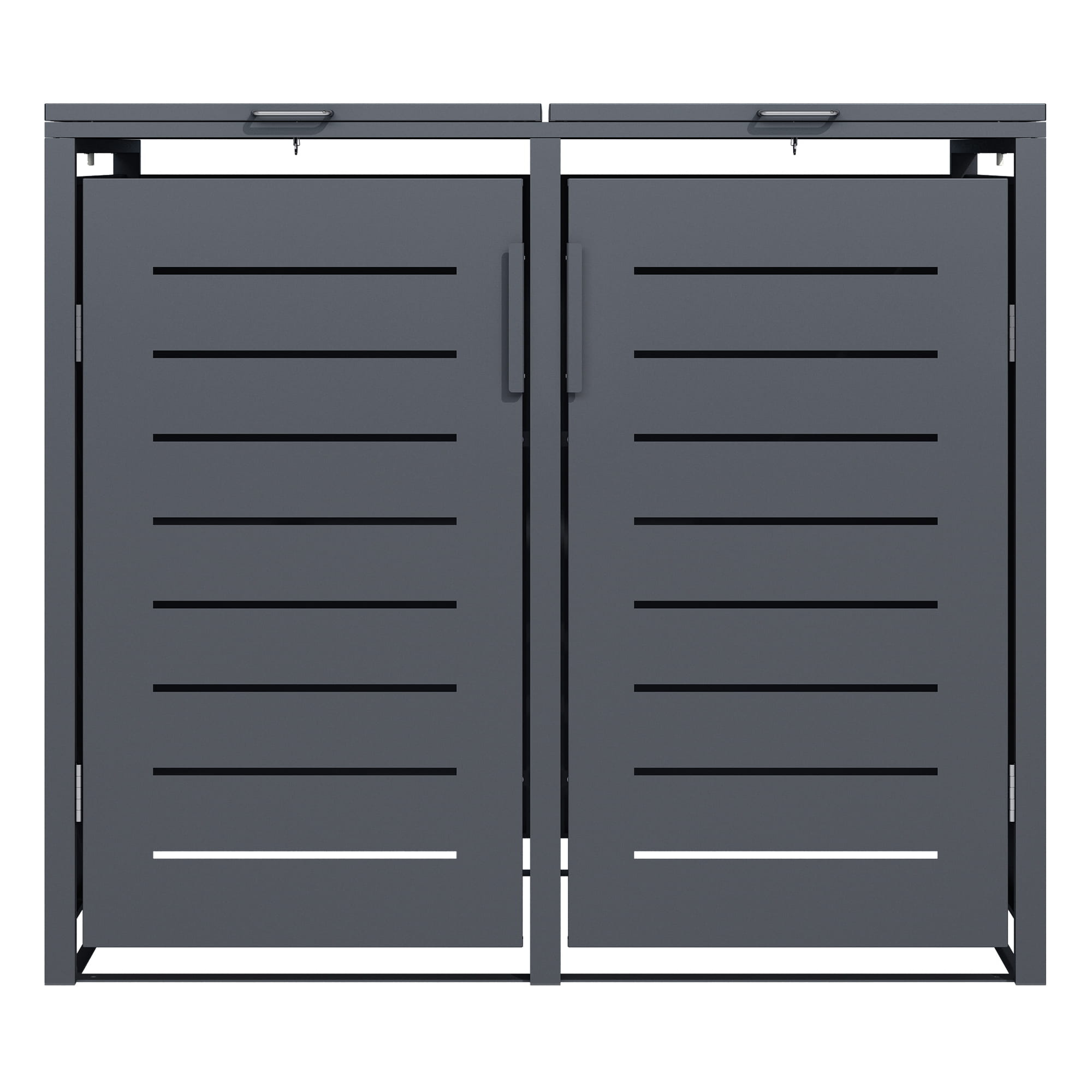 Container ombouw - 2 containers - 132x80x116cm - antraciet