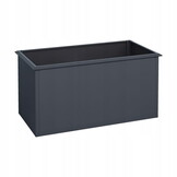 Plantenbak buiten - 150x75x77cm - staal - antraciet