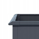 Plantenbak buiten - 200x75x77cm - staal - antraciet
