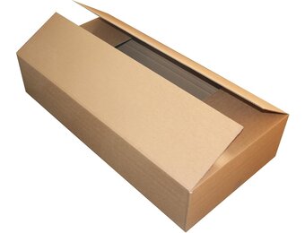 Verzenddozen - dubbelgolf karton - 119x42x16 cm - langwerpige items