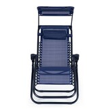 Ligstoel Zero Gravity - met zonnedak – blauw