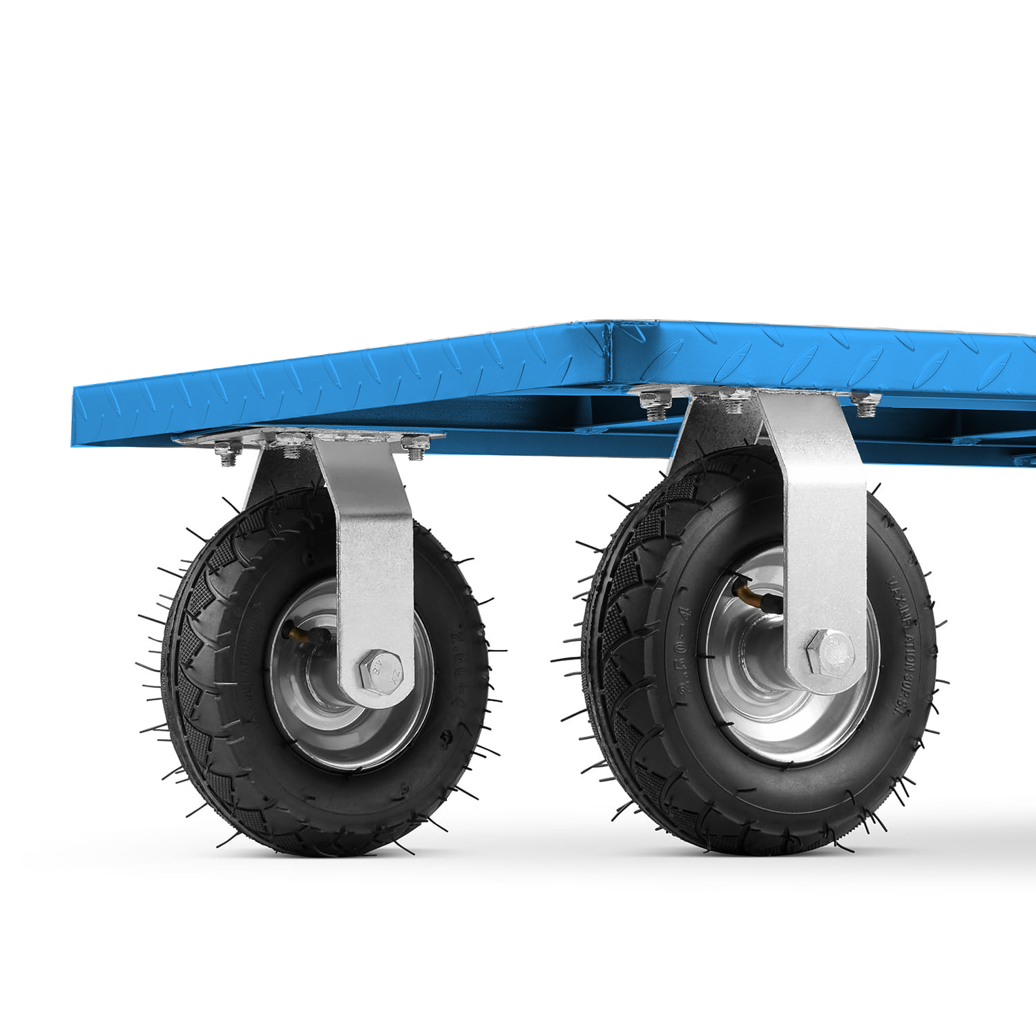 Transportwagen - magazijnwagen - tot 500kg - blauw - staal