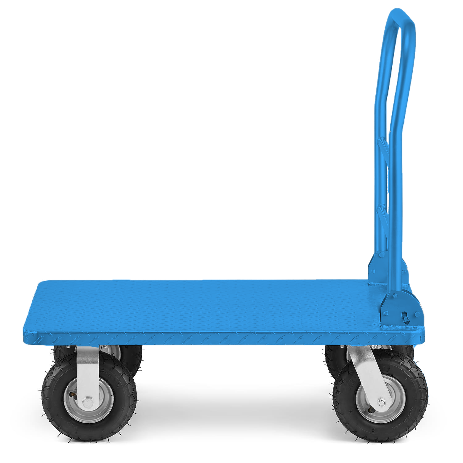 Transportwagen - magazijnwagen - tot 500kg - blauw - staal