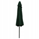Balkonparasol - halve parasol - met zwengel - 240 cm - groen