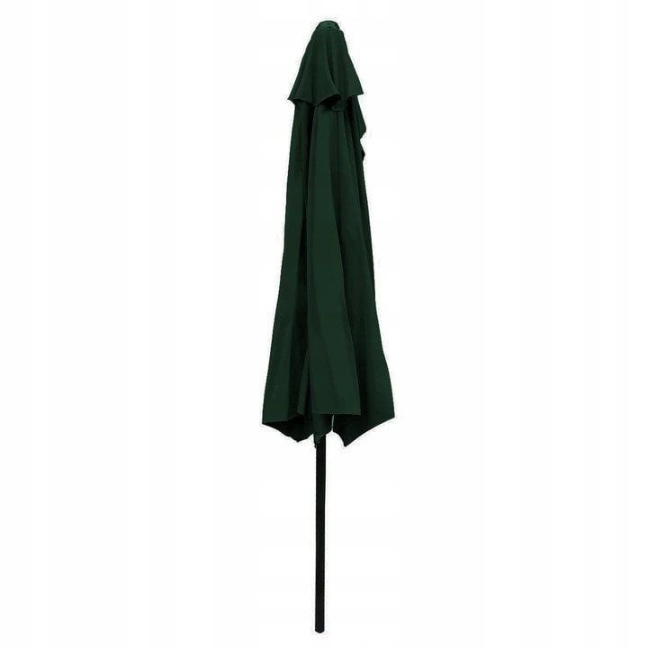 Balkonparasol - halve parasol - met zwengel - 240 cm - groen
