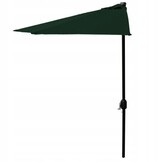 Balkonparasol - halve parasol - met zwengel - 240 cm - groen