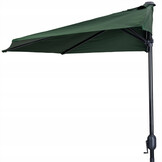 Balkonparasol - halve parasol - met zwengel - 240 cm - groen