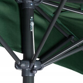 Balkonparasol - halve parasol - met zwengel - 240 cm - groen