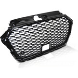 Grill voor AUDI A3/S3 (8V) vanaf 2017 hatchback/sedan/cabrio - glans zwart