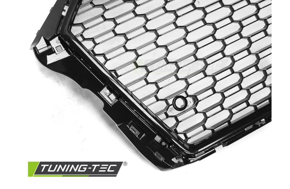 Grill geschikt voor AUDI A3/S3 (8V) vanaf 2017 hatchback/sedan/cabrio - glans zwart