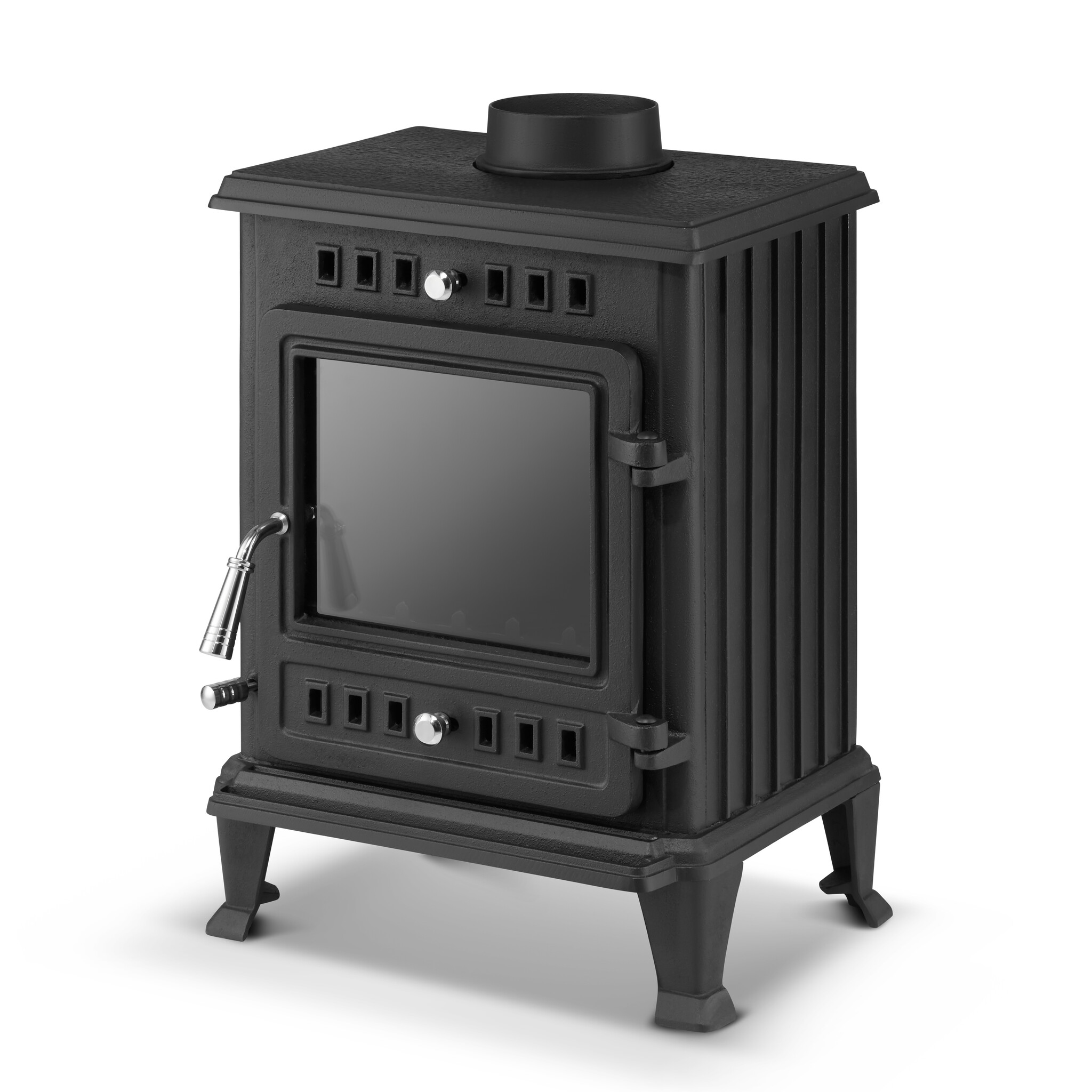 Houtkachel OSVALD - retro - gietijzer - 6kw - energieklasse A+