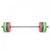 Bumper plates - rubberen halterschijf - 25 kg - Ø 45cm - rood
