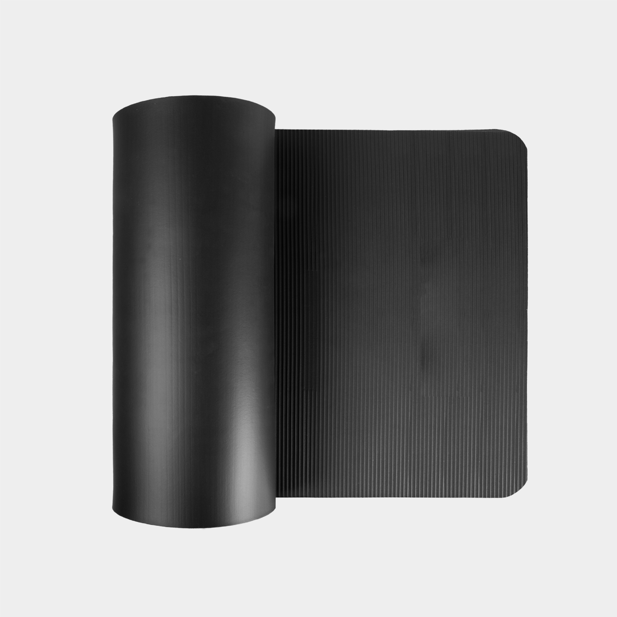 Yoga mat - fitness mat - dik - 183x60x1,5 cm - zwart