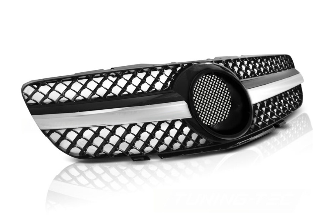 Grill geschikt voor MERCEDES SL R230 01-06 CL63 STIJL ZWART CHROOM
