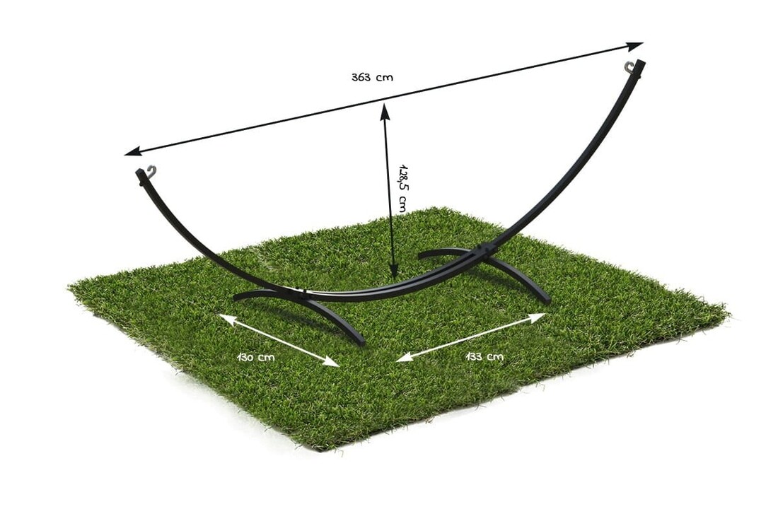 Metalen hangmat standaard - 300x130 cm - tot 220 kg