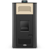 Pelletkachel cv - 17 kW - 30kg pellettank - creme zwart