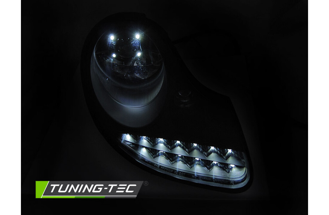 Koplampen geschikt voor PORSCHE BOXSTER/911/996 (1996-2004) - mat zwart