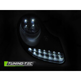 Koplampen geschikt voor PORSCHE BOXSTER/911/996 (1996-2004) - mat zwart