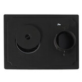 Houtkachel met verwarmingsplaat - 10kW - gietijzer - wit