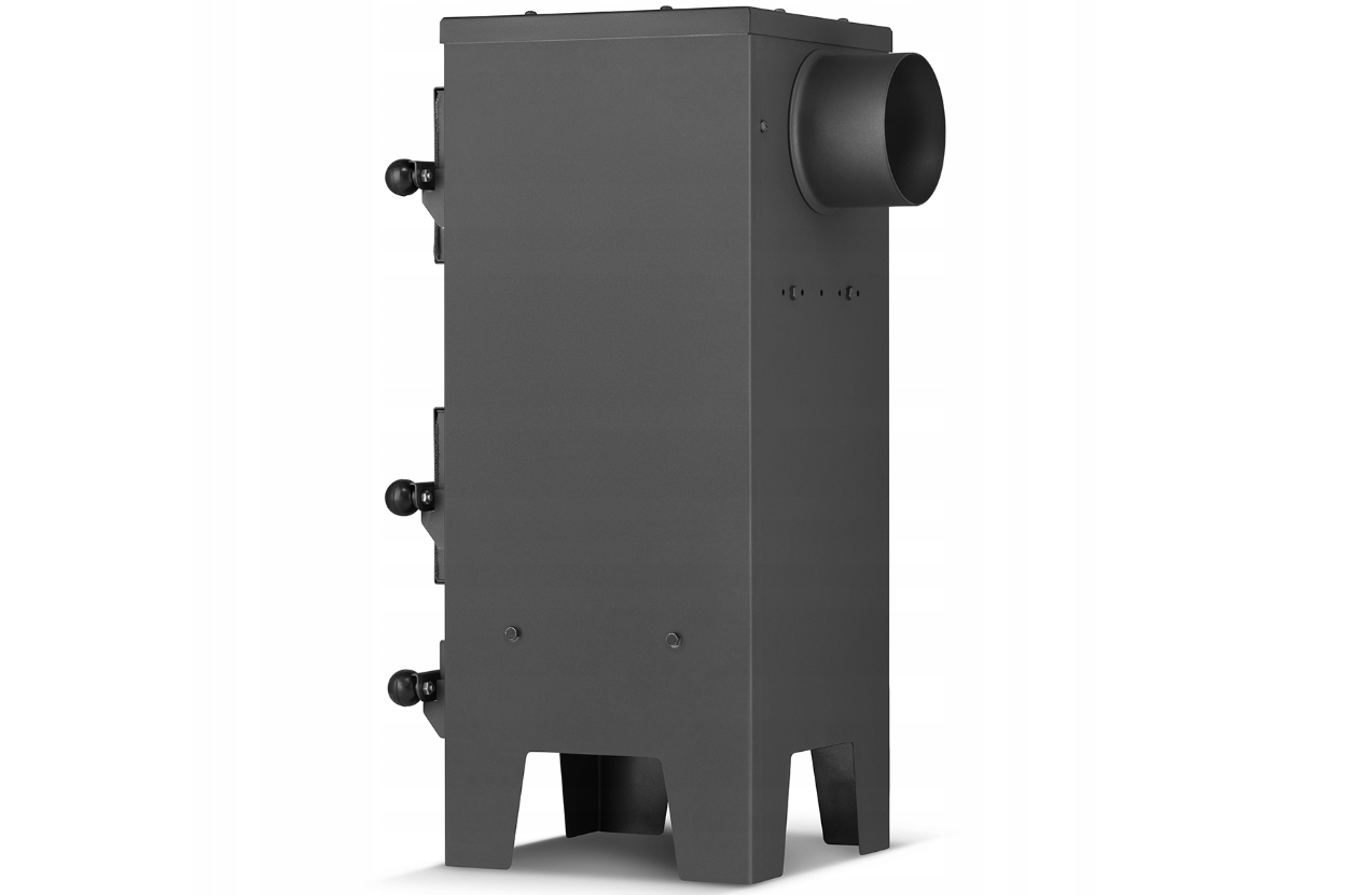 Houtkachel JANUSZ - met verwarmingsplaat en oven - 7kW - zwart