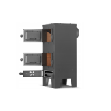 Houtkachel JANUSZ - met verwarmingsplaat en oven - 7kW - zwart