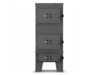 Houtkachel JANUSZ - met verwarmingsplaat en oven - 7kW - zwart