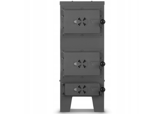 Houtkachel JANUSZ - met verwarmingsplaat en oven - 7kW - zwart