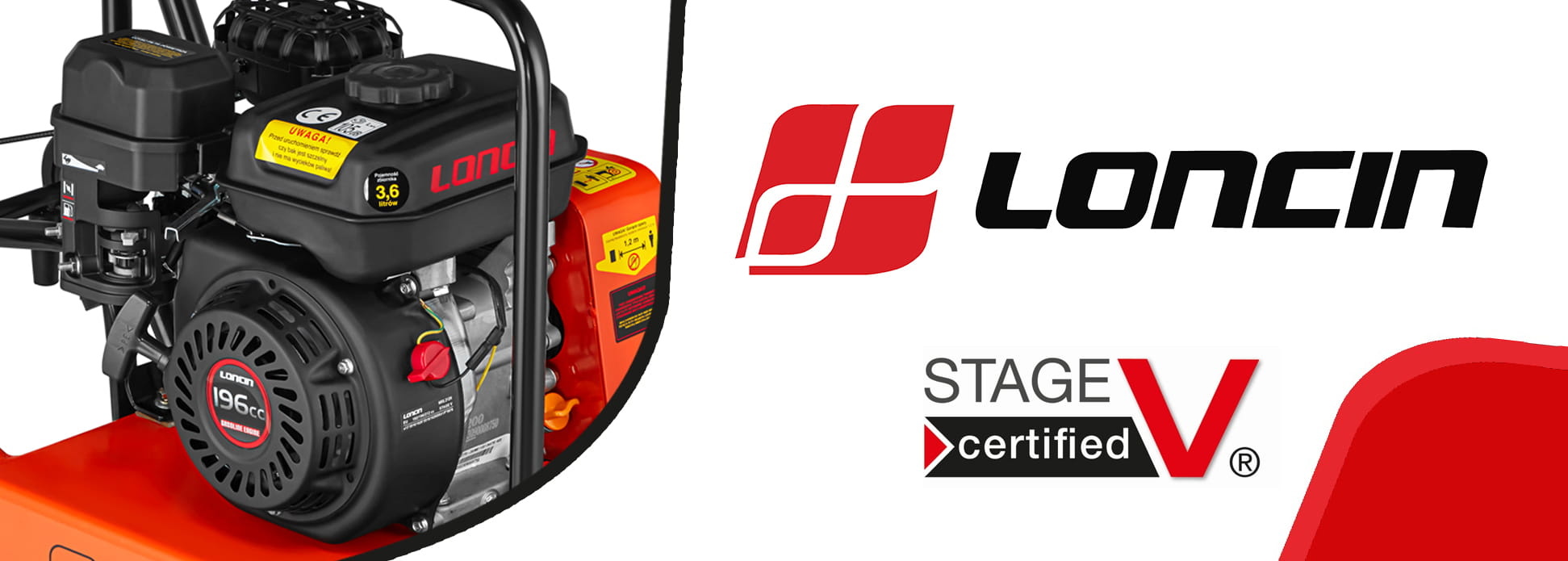 Trilplaat met benzinemoter - 6,5 PK - 54x41cm - met wielen