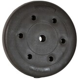 Halterschijf 20 kg - zwart - met beton - 26,5 mm stang diameter