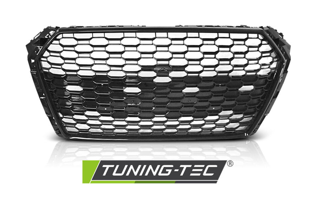 Grille voor AUDI A4 B9 15-19 SPORT GLANS ZWART