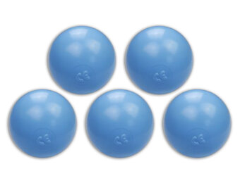 Ballenbak ballen baby blauw (70mm) 100 stuks
