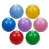Ballenbak ballen 500 stuks 7cm, rood, groen, paars, roze, geel, blauw
