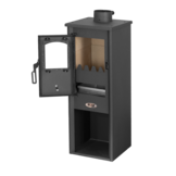 Vrijstaande houtkachel - 8,0 kW - antraciet