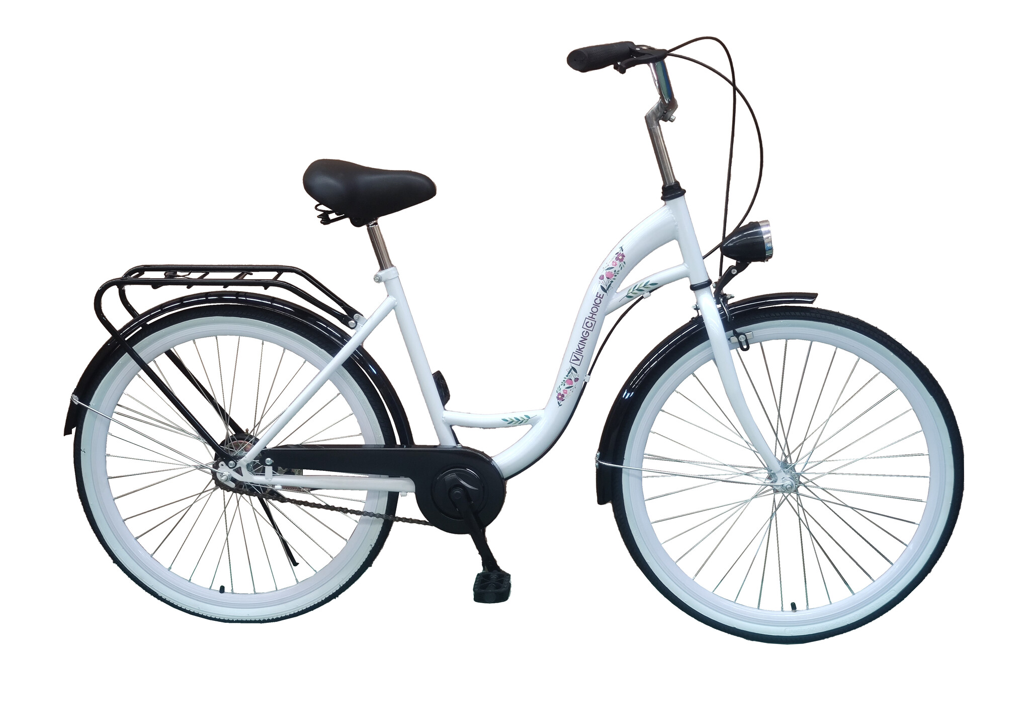 Fiets voor meisje - meisjesfiets 26 inch - zwart wit
