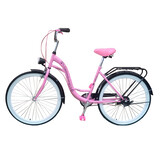 Fiets voor meisje - meisjesfiets 26 inch - roze