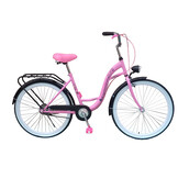 Fiets voor meisje - meisjesfiets 26 inch - roze