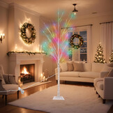 Kunstboom 180 cm – met verlichting 144 LED - 8 lichtstanden