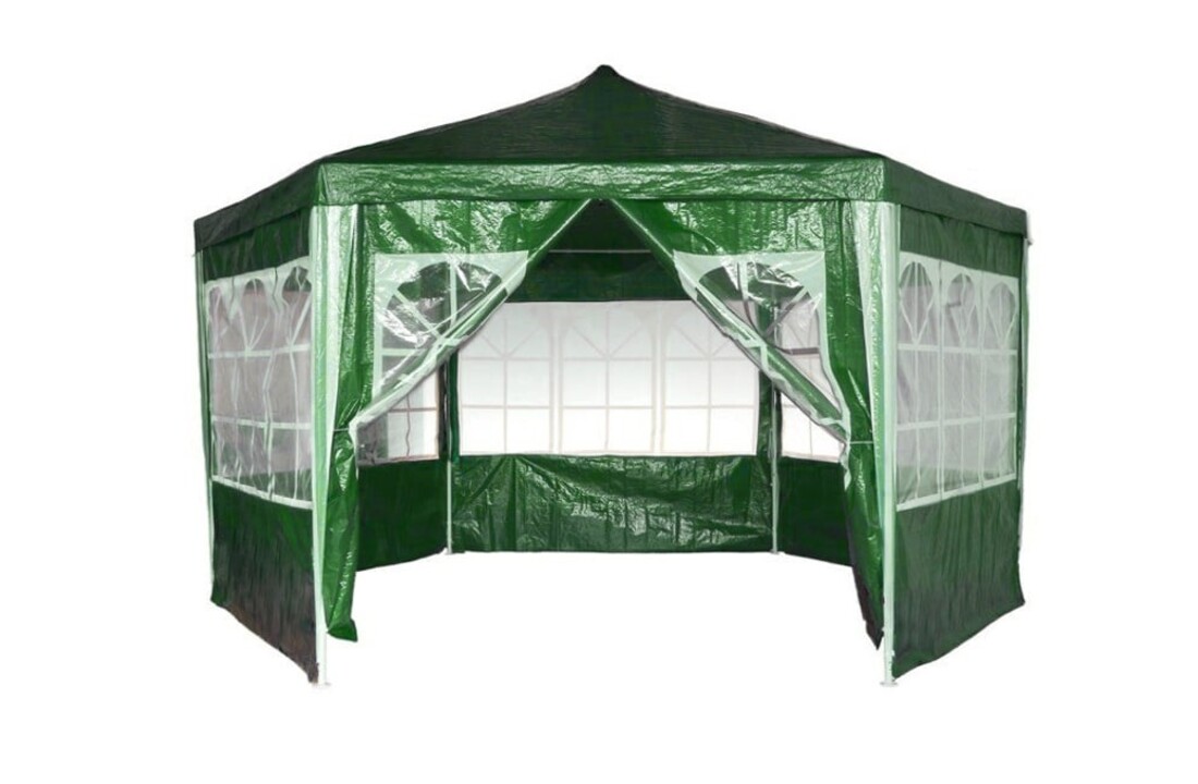 Party tent - 400 cm diameter - 200-250 cm hoog - rits ingang