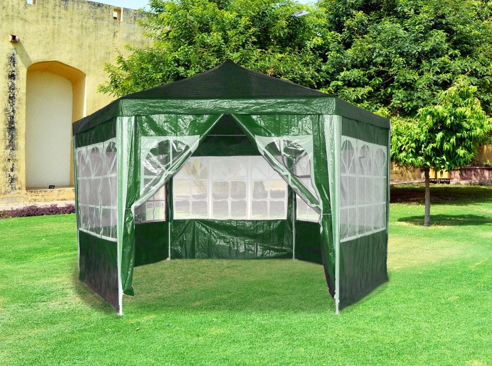 Party tent - 400 cm diameter - 200-250 cm hoog - rits ingang