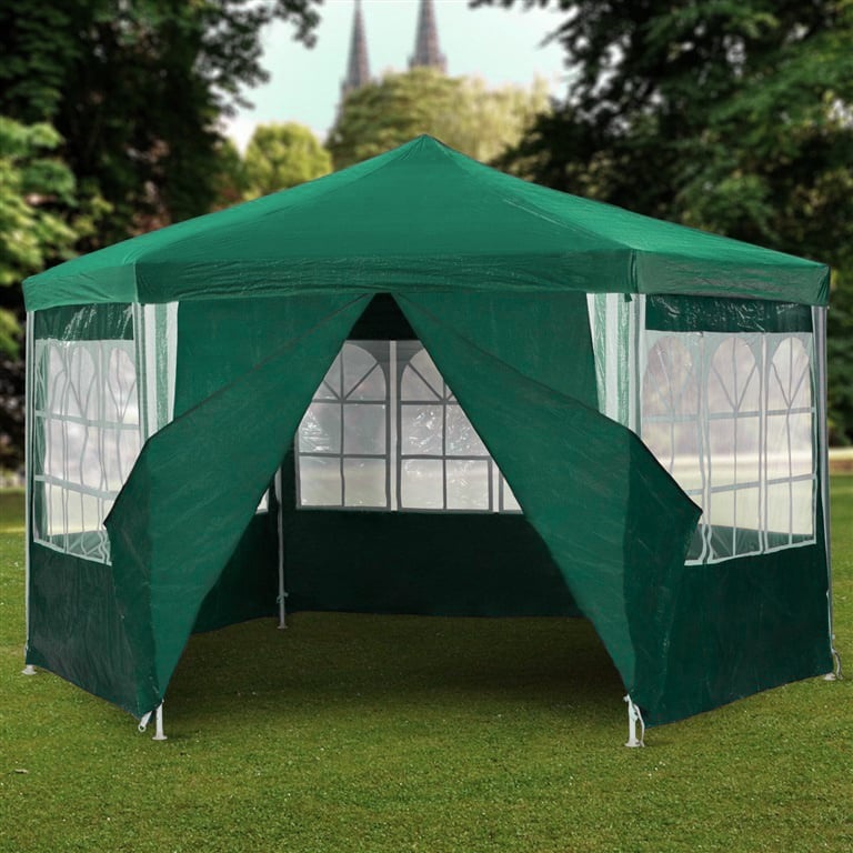 Party tent - 400 cm diameter - 200-250 cm hoog - rits ingang