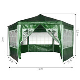 Party tent - 400 cm diameter - 200-250 cm hoog - rits ingang