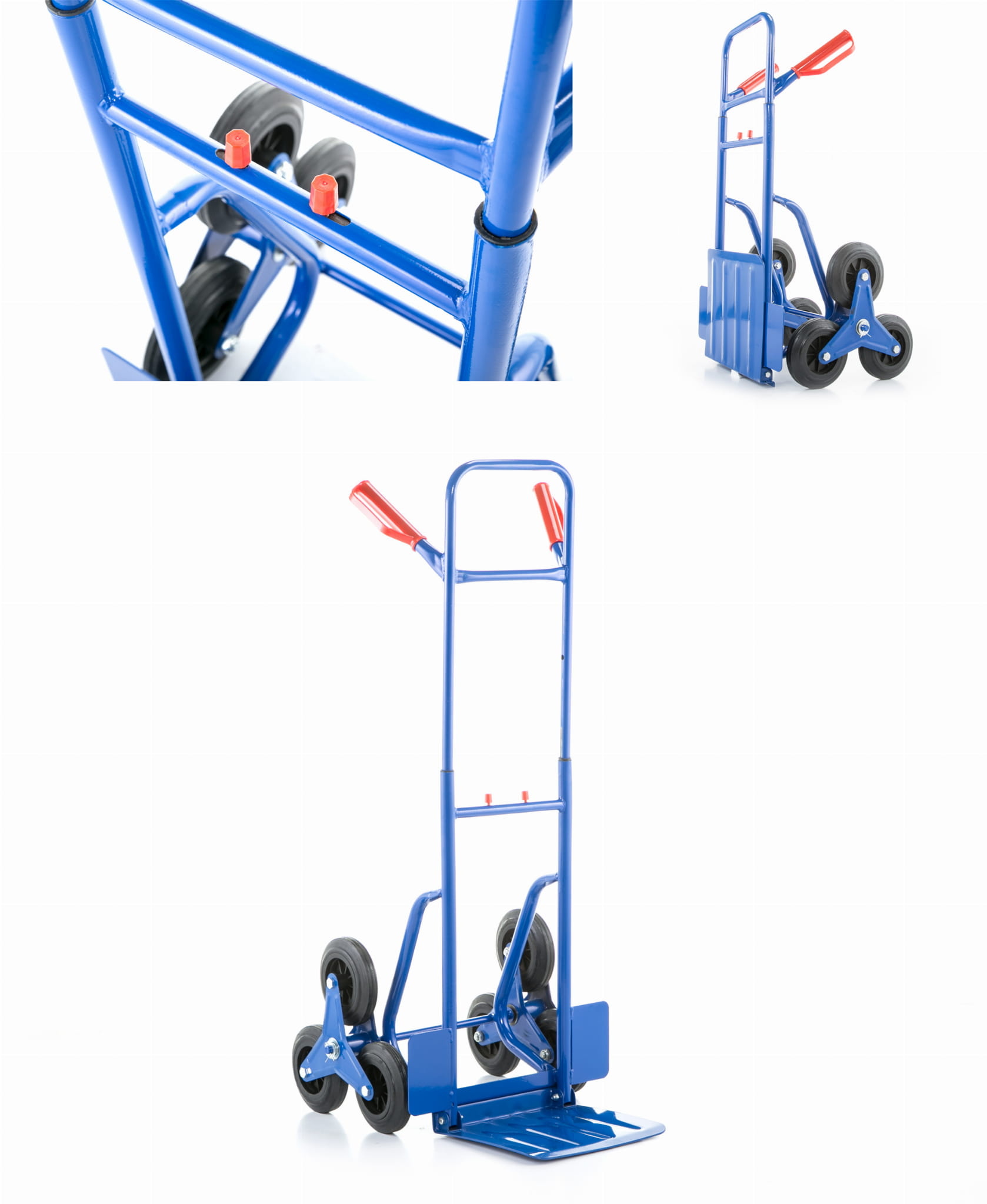 Opvouwbare steekwagen met traploper - draagvermogen tot 250 kg