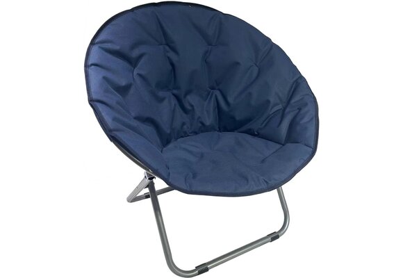 Campingstoel - vouwstoel - stof - 82x68x79cm - navy blauw