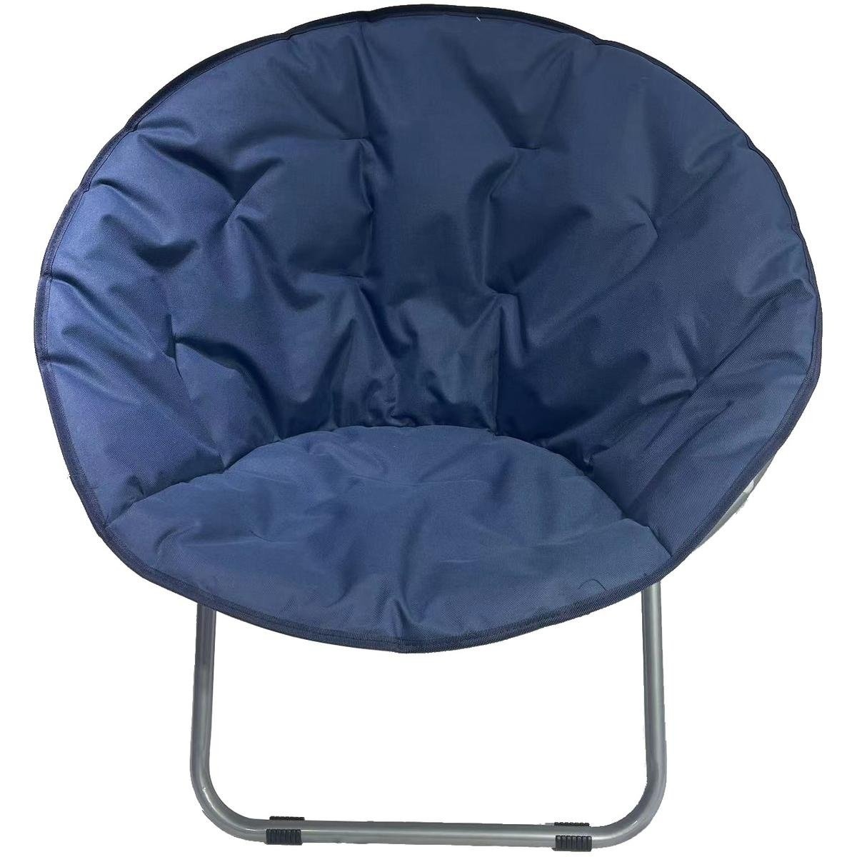 Campingstoel - vouwstoel - stof - 82x68x79cm - navy blauw