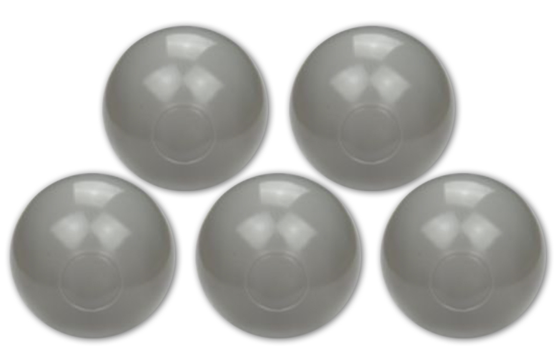 Ballenbak ballen grijs (70mm) 100 stuks