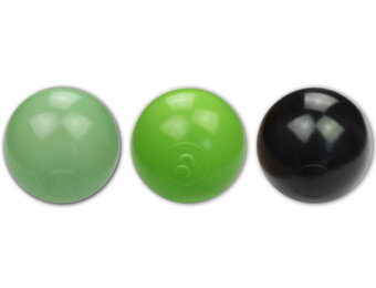 Ballenbak ballen 300 stuks 7cm, lichtgroen, groen, zwart