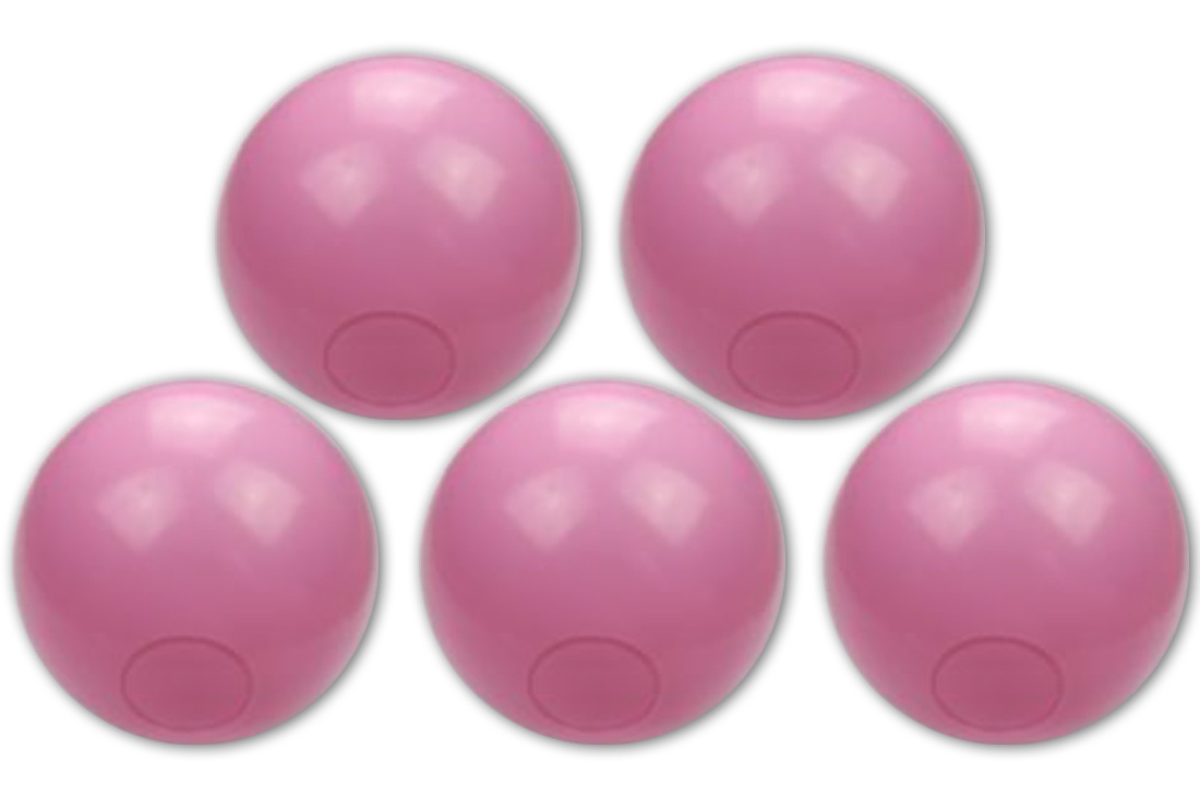 Ballenbak ballen poeder roze (70mm) 100 stuks