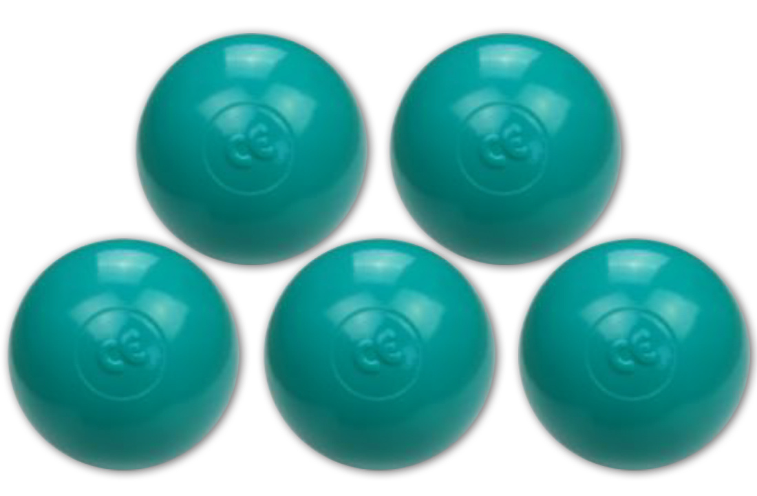 Ballenbak ballen turqoise (70mm) 1000 stuks